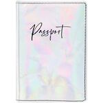 Обложка для паспорта OfficeSpace "Naples", кожа, галактика, тиснение фольгой