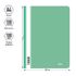 Папка-скоросшиватель пластик. Berlingo, А4, 180мкм, зеленая с прозр. верхом