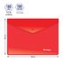 Папка-конверт на кнопке Berlingo, А5+, 180мкм, красная