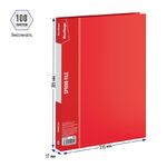 Папка с пружинным скоросшивателем Berlingo "Standard", 17мм, 700мкм, красная