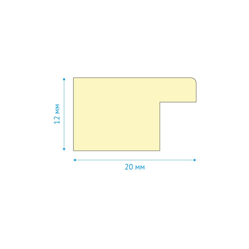 Рамка деревянная 21*30см, OfficeSpace, №3, красное дерево