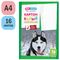 Картон белый А4, ArtSpace, 16л., немелованный, в папке