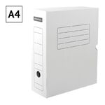 Короб архивный с клапаном OfficeSpace, микрогофрокартон, 150мм, белый, до 1400л.