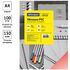Обложка А4 OfficeSpace "PVC" 150мкм, прозрачный красный пластик, 100л.