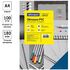 Обложка А4 OfficeSpace "PVC" 180мкм, "Кристалл" прозрачный синий пластик, 100л.