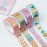 Набор клейких декоративных лент MESHU "Happy days", 4шт