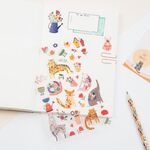 Наклейки ПВХ MESHU "Spring breath", 10*21см, 33 наклейки, инд. уп., европодвес