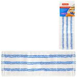 Насадка МОП для швабры OfficeClean Professional с карманами, 40*10см, микрофибраабразив, бело-синяя
