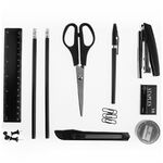 Настольный органайзер OfficeSpace "Минидеск", 11 предметов, вращающийся, черный