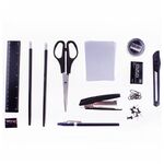 Настольный органайзер OfficeSpace "Офисный", 13 предметов, вращающийся, черный