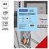 Обложка А4 OfficeSpace "Глянец" 250г/кв.м, красный картон, 100л.