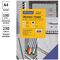 Обложка А4 OfficeSpace "Кожа" 230г/кв.м, синий картон, 100л.