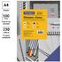 Обложка А4 OfficeSpace "Кожа" 230г/кв.м, синий картон, 100л.