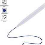 Ручка шариковая автоматическая OfficeSpace "Logo" синяя, 0,7мм, белый корпус, под логотип