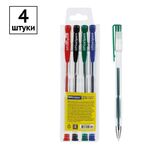 Набор гелевых ручек OfficeSpace 04цв., 1,0мм, европодвес