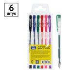 Набор гелевых ручек OfficeSpace 06цв., 1,0мм, европодвес