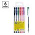 Набор гелевых ручек OfficeSpace 06цв., 1,0мм, европодвес
