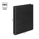 Тетрадь на кольцах А5, 160л., (2 блока), ArtSpace, обл. ПВХ, черный