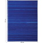 Тетрадь 96л., А4, клетка на спирали OfficeSpace, бумвинил, синий