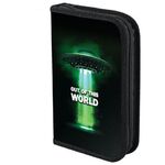 Пенал ЮНЛАНДИЯ, 1 отделение, металлизированный картон, конгрев, 19х11 см, "Out of this world", 271038