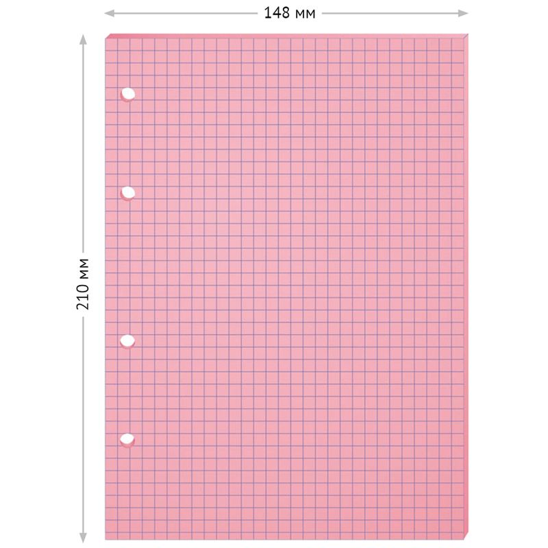 Сменный блок 80л., А5, ArtSpace, розовый, пленка т/у