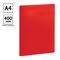 Папка с 40 вкладышами OfficeSpace А4, 21мм, 400мкм, пластик, красная