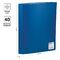 Папка с 40 вкладышами OfficeSpace А4, 21мм, 400мкм, пластик, синяя