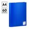 Папка с 60 вкладышами OfficeSpace А4, 21мм, 400мкм, пластик, синяя