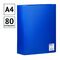 Папка с 80 вкладышами OfficeSpace А4, 30мм, 600мкм, пластик, синяя