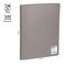 Папка с пружинным cкоросшивателем OfficeSpace А4, 14мм, 450мкм, пластик, серая