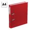 Папка-регистратор OfficeSpace, 50мм, бумвинил, с карманом на корешке, красная