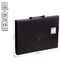 Папка-портфель 13 отделений OfficeSpace А4, 700мкм, на замке, пластик, черный