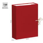 Короб архивный с завязками OfficeSpace разборный, БВ, 80мм, ассорти, клапан микрогофрокартон, 700л