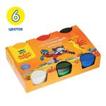 Краски пальчиковые Мульти-Пульти "Морские приключения Енота", 06 цветов, 360г, классические, картон