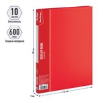 Папка с 10 вкладышами Berlingo "Standard", 9мм, 600мкм, красная