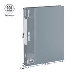 Папка с пружинным скоросшивателем Berlingo "Standard", 17мм, 700мкм, серая