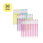 Карандаш сегментный ArtSpace, с ластиком, ассорти