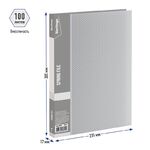 Папка c пружинным скоросшивателем Berlingo "Diamond", 17мм, 700мкм, п/прозрачная