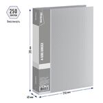 Папка на 4 кольцах Berlingo "Diamond", 40мм, 700мкм, бесцветная