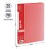 Папка с 20 вкладышами Berlingo "Diamond", 14мм, 700мкм, красная