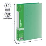 Папка с 60 вкладышами Berlingo "Diamond", 21мм, 700мкм, зеленая