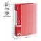 Папка с 60 вкладышами Berlingo "Diamond", 21мм, 700мкм, красная