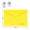 Папка-конверт на кнопке Berlingo, А5+, 180мкм, желтая