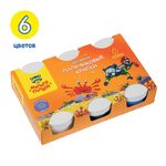 Краски пальчиковые Мульти-Пульти "Морские приключения Енота", 06 цветов, 360г, сенсорные, картон