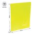Папка c зажимом Berlingo "Neon", 17мм, 700мкм, неоновая желтая