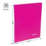 Папка c зажимом Berlingo "Neon", 17мм, 700мкм, неоновая розовая
