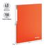 Папка с 40 вкладышами Berlingo "Neon", 21мм, 700мкм, неоновая оранжевая