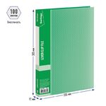 Папка с зажимом Berlingo "Diamond", 17мм, 700мкм, зеленая