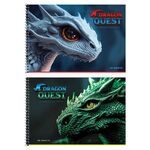 Альбом для рисования 40л., А4, на гребне ArtSpace "Рисунки. Поиски дракона"