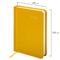 Ежедневник датированный 2024 МАЛЫЙ ФОРМАТ 100х150 мм А6, BRAUBERG "Select", балакрон, желтый, 114793